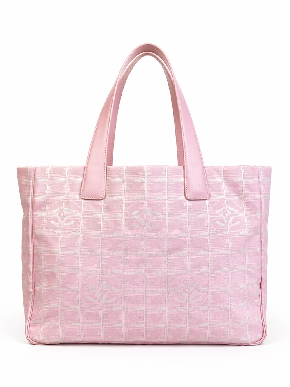 CHANEL CC logo Pink Tote